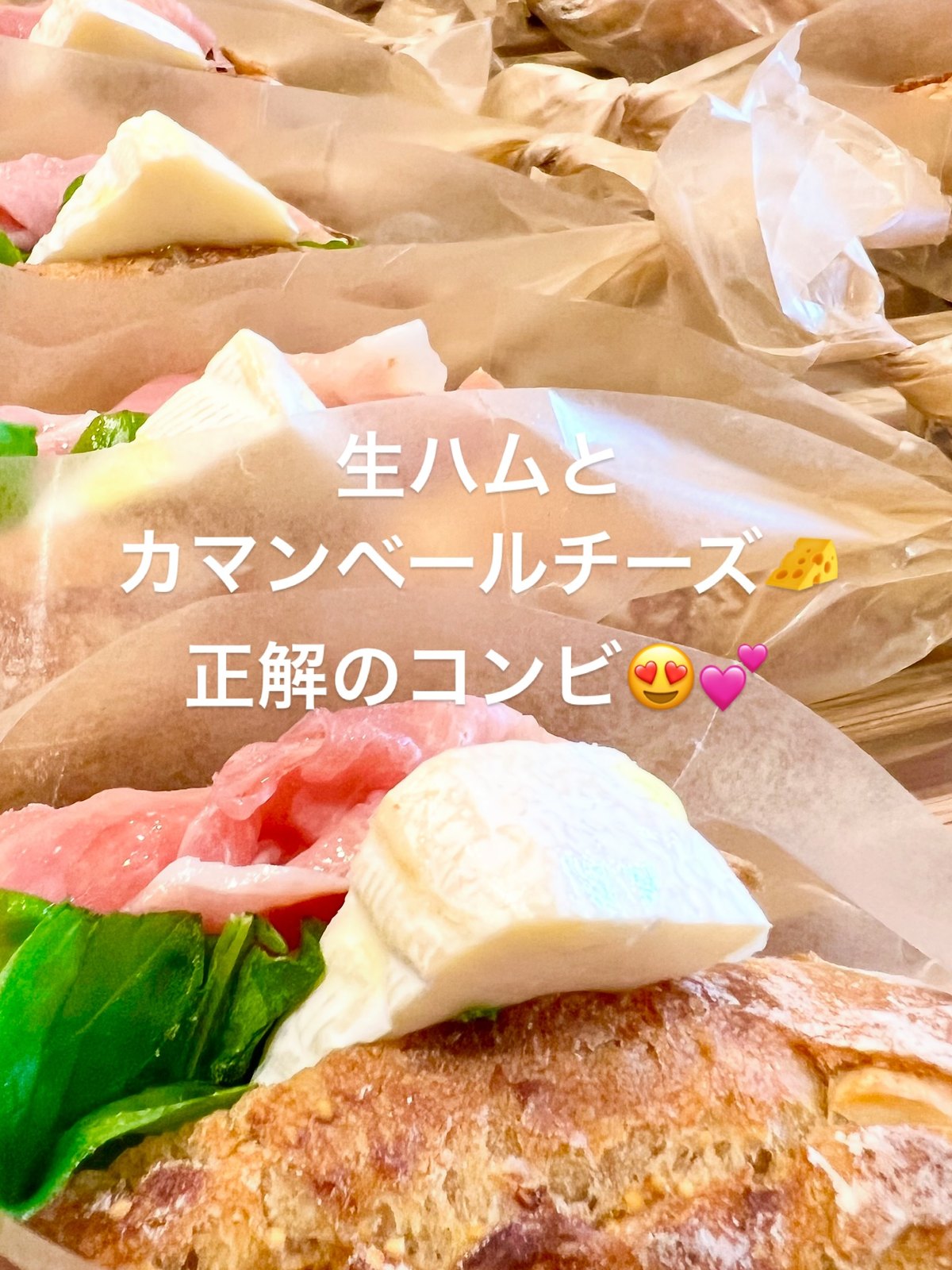 チョップアップクラスト 生ハムとカマンベールチーズのパン