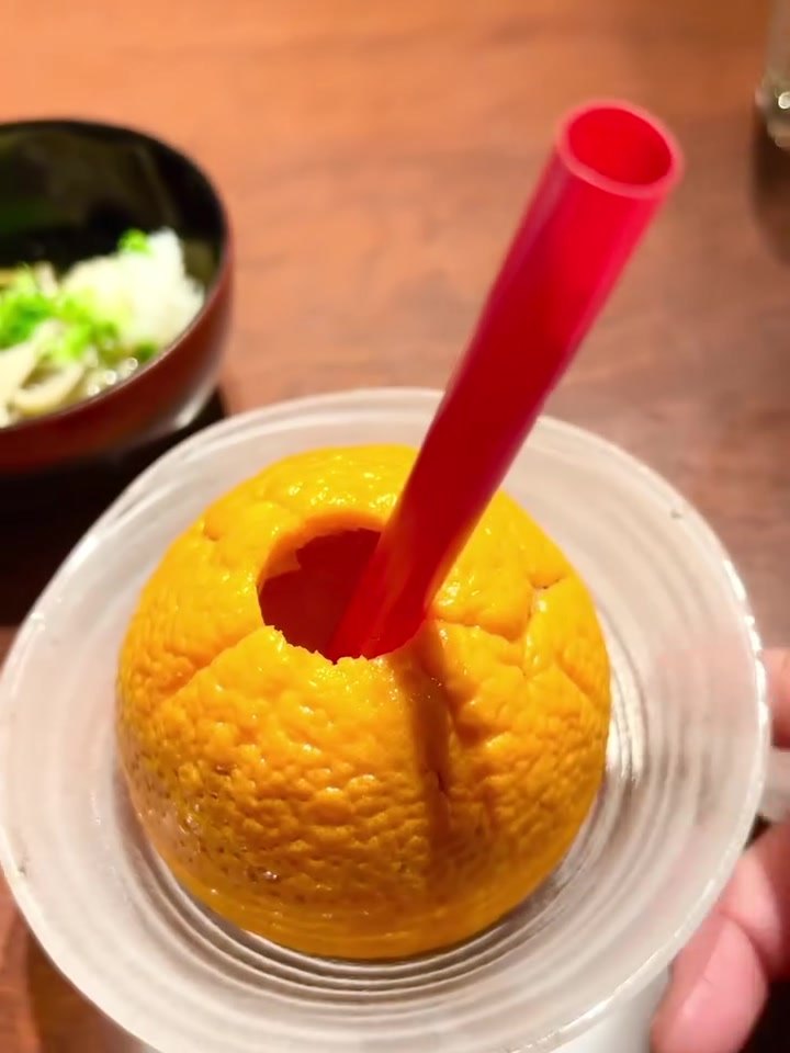 グランディア芳泉のグレープフルーツを丸ごと使った搾りたてジュース